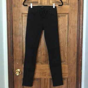 J brand jeans. Skinny leg vanity. Black. Size 25.